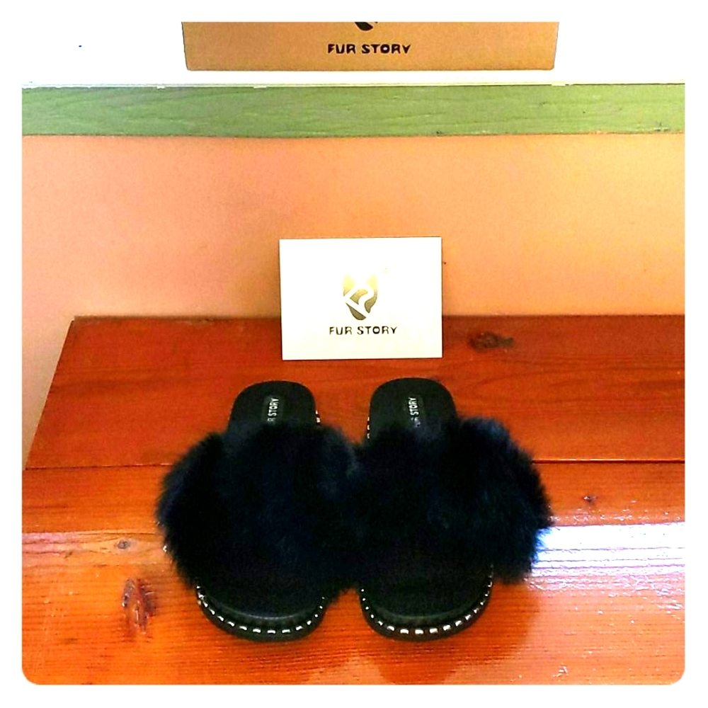 Fox Fur Slides